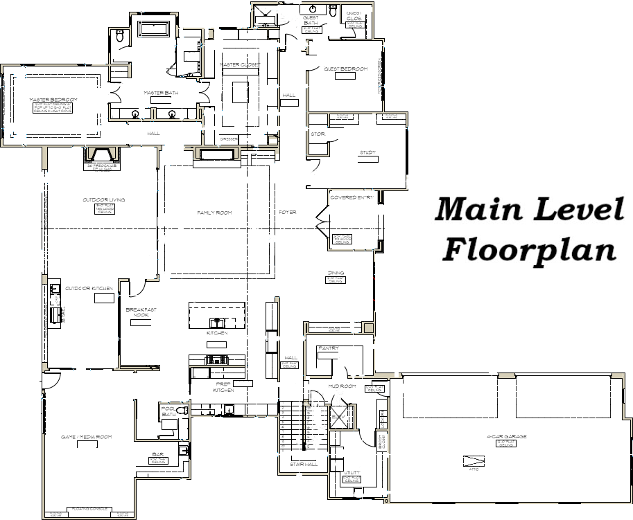 Main Level Floorplan