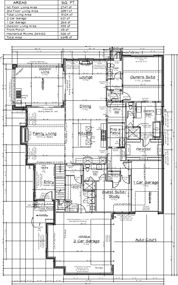  1st Level Floor Plan 
