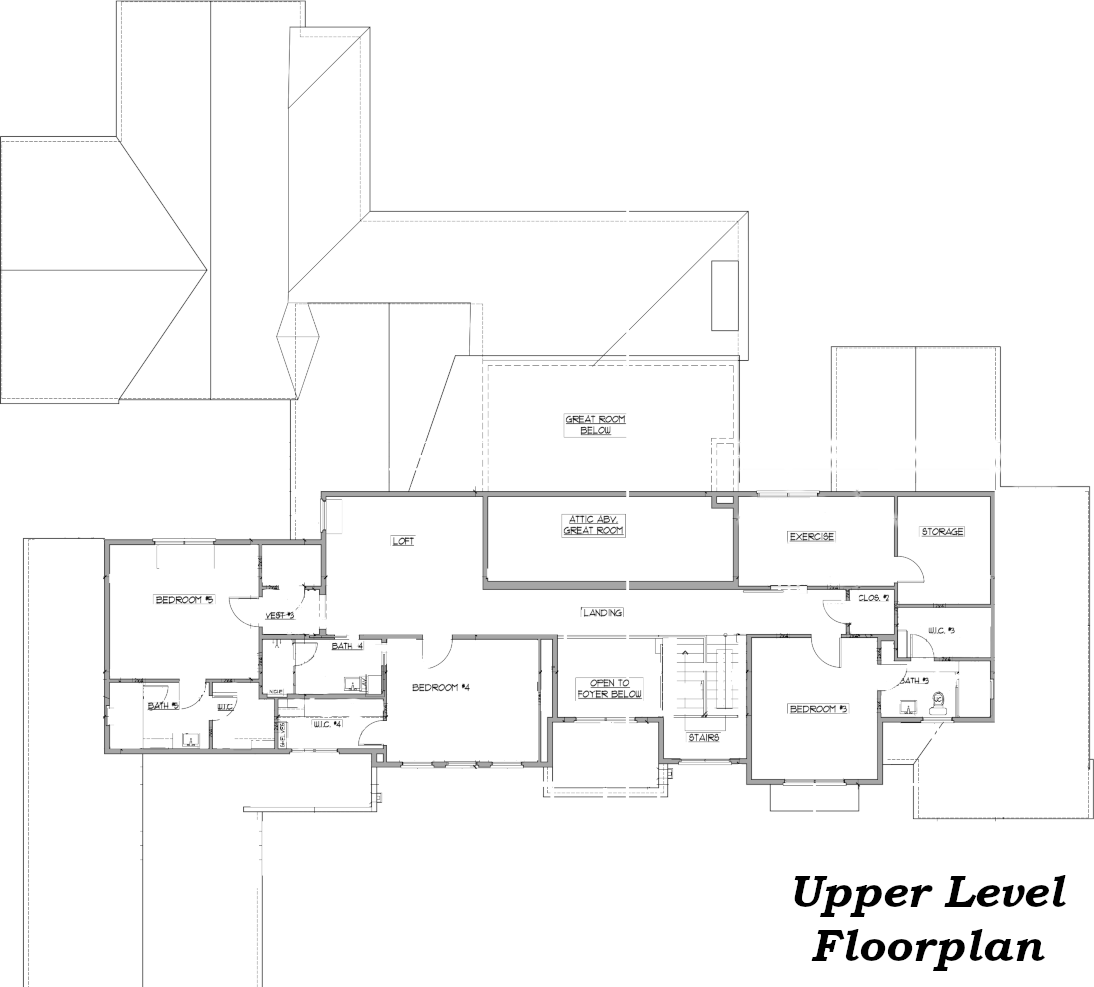 Upper Level Floorplan 7115 Cast Iron Forest Trail 